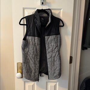 The North Face Black and Gray Vest